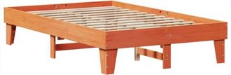 vidaXL Estructura de cama sin colchón madera maciza marrón 120x190 cm Vidaxl