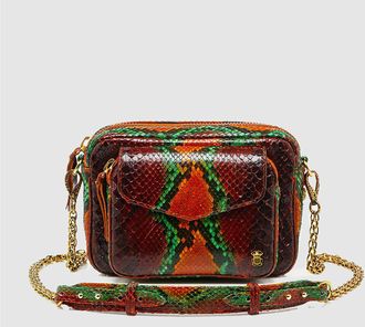 CLARIS VIROT Sac Charly Python Oasis