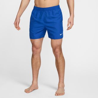 Nike Mens Swim Breaker Essential 5 Brief-Lined Volley Short in Blue | NESSF560-494