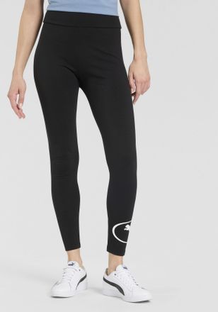 Puma Leggings PUMA SPORT HIGH-WAIST LEGGINGS, Damen, Gr. XL, N-Gr, schwarz (puma schwarz), Jersey, Obermaterial: 95% Baumwolle, 5% Elasthan, unifarben, sch