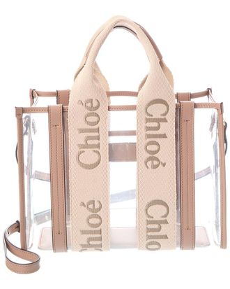 Chlo&eacute; Woody Small Vinyl & Leather Tote