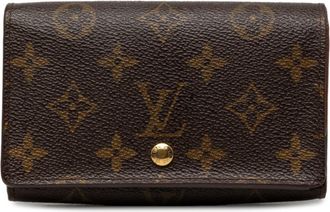 Louis Vuitton Monogram Brown Pvc Leather Wallet (Bi-Fold) (Pre-Owned)