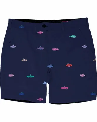 Lords of Harlech Mens Edward Short In Navy Sub