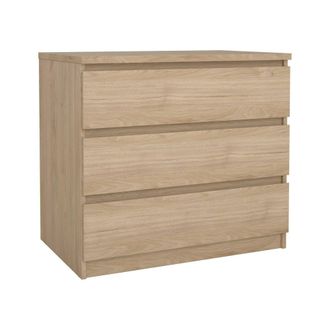 Dmora Dmora - Cajonera Artic, C&oacute;moda Multiusos, C&oacute;moda De Dormitorio, Gabinete Con Cajones, 77x50 H70 Cm, Roble