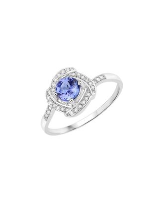 Diana M. Jewels Fine Jewelry 14K 0.55 Ct. Tw. Diamond & Tanzanite Ring