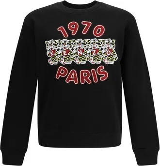 Kenzo Black Cotton Mens Sweatshirt