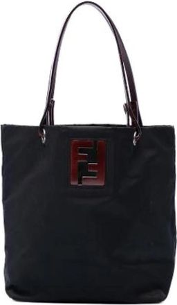 Fendi Pre-owned Vintage Tote Bag - Dames - Vintage Shopper - Zwart - ONE Size - Leer - Vintage