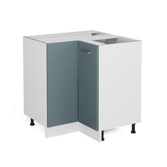 Vicco Mueble Esquinero Universal R-line, Gris Azulado, 75.6 Cm Con Puerta, Sin Encimera Vicco
