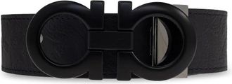 Ferragamo Reversible Gancini Riem - Heren - Riemen - Zwart - 115 CM - Leer - Accessoires