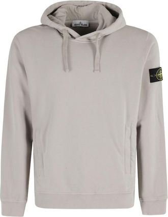 Stone Island Logo Cotton Hoodie