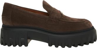 Hogan H700 Moccasin - Dames - Loafers - Bruin - 38 1/2 EU - Leer - Schoenen