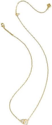 Kendra Scott Tatum Short Pendant Womens Necklace Womens Necklace Gold Neutral Mix, Brass/Gold-Plated