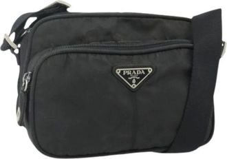 Prada Pre-owned Cross Body Bags, female, Black, Size: ONE SIZE Pre-owned Vintage Shoulder Bag
