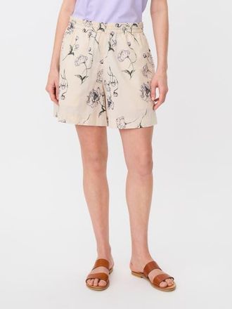 Masai Mapeyora Crinkle Cotton Floral Shorts in Lavender at Nordstrom, Size X-Small