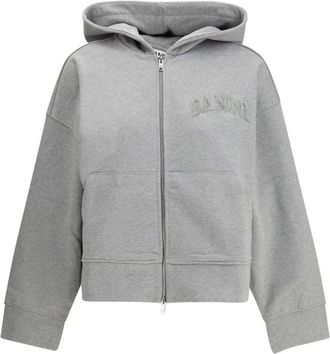 Ganni Mujer, Sudaderas, Gris, Talla: S