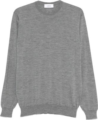 Lardini crew-neck sweater - men - Virgin Wool - M - Grey