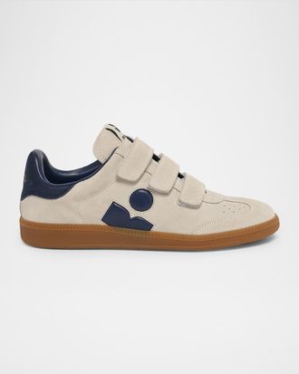 Isabel Marant Beth Logo Leather Low-Top Sneakers
