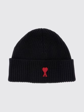Ami Wool-Blend Beanie with Logo
