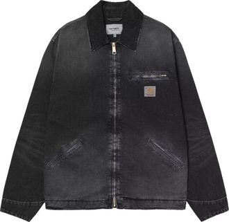 Carhartt Work in Progress OG Detroit Jacket Black Destroy Wash I035280-00E-17