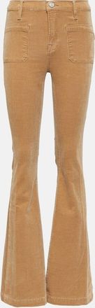 Frame Denim Le Bardot mid-rise corduroy flared pants