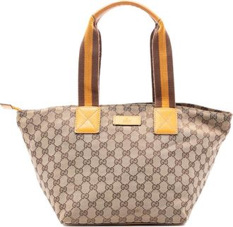Gucci Pre-owned Gucci GG Canvas Web Tote 131230 214397