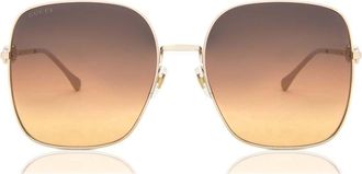 Gucci GG0879S 004 Womens Sunglasses Gold Size 61 - Free RX Lenses - Free RX Lenses