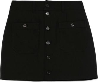 Coperni Gonna con tasche e abbottonatura sul davanti - Nero