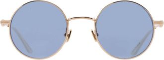 Valentino Blue Round Unisex Sunglasses VLS-173 C 48