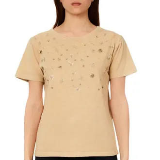 Liu Jo Dames, Tops, Beige, Maat: XS