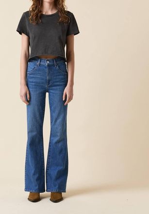 LE JEAN Farrah Flare High Rise Jeans In Bohemian Blue