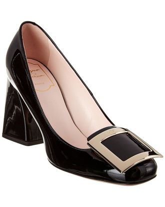 Roger Vivier Tres Vivier Metal Buckle Patent Pump