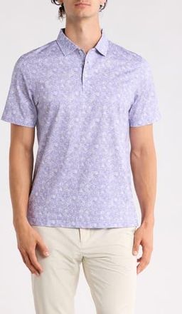 Bugatchi Short Sleeve Polo in Lilac at Nordstrom Rack, Size Xxx-Large