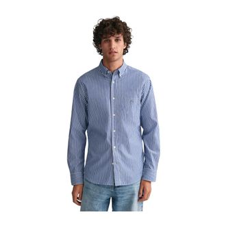 GANT Gestreept katoenen overhemd- klassieke stijl - Heren - Casual Overhemden - Veelkleurig - XL - Katoen - Overhemden