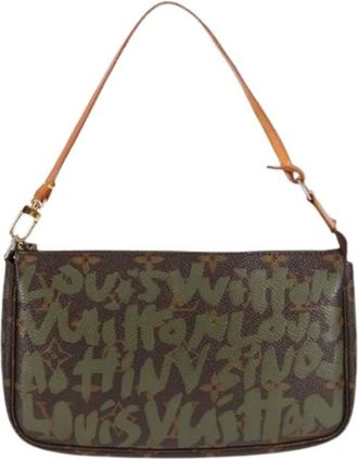 Louis Vuitton Pre-owned Shoulder Bags, female, Brown, Size: ONE SIZE Pre-owned Vintage Canvas Shoulder Bag
