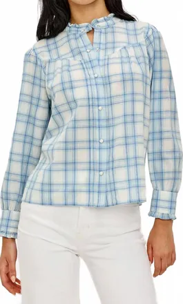 Rails Alanna Shirt Top In Bluebell