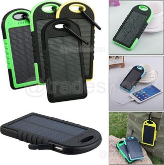 Trade Shop Trade Shop - Bater&iacute;a Al Aire Libre Solar A Prueba De Agua Bater&iacute;a De La Bater&iacute;a 8000mah Solar Ap
