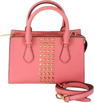 Michael Kors Pre-owned Schoudertas - Dames - Vintage Handtas - Roze - ONE Size - Leer - Vintage