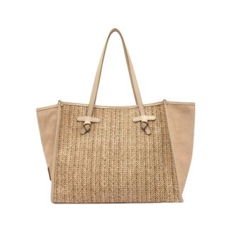 Gianni Chiarini Dames, Tassen, Beige, Maat: ONE Size Leer