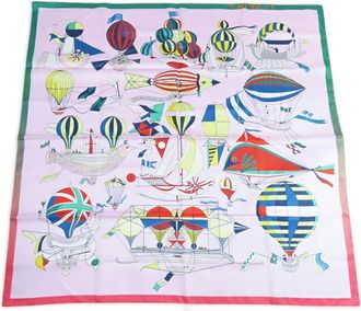 Hermès 2019-2020 Les Folies Du Ciel Double Face Silk Scarf 90 scarves - women - Silk - One Size - Purple