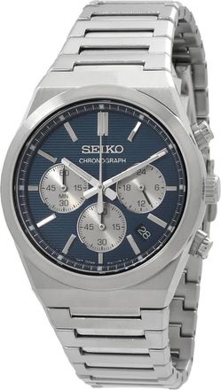 Seiko Sport Chronograph Quartz Blue Dial Mens Watch SSB453P1