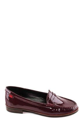 Marc Joseph New York East Village Patent Leather Penny Loafer in Merlot Patent at Nordstrom, Size 10.5