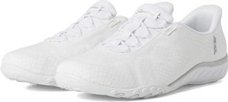 Skechers Breathe Easy - Knitty Waves Hands Free Slip-Ins Womens Shoes White : 6.5 B - Medium, Lace/Mesh/Rubber