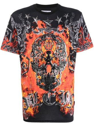 Philipp Plein T-shirt con stampa - Nero