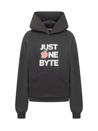 Coperni Black Graphic Hood Sweatshirt