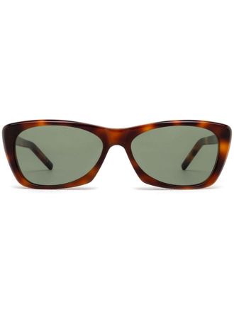 Saint Laurent Eyewear tortoiseshell rectangular sunglasses - Green