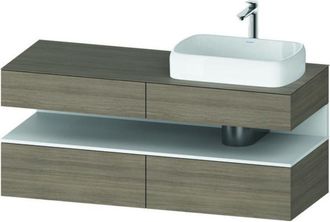 Duravit Qatego Consola Mueble Bajo Lavabo, 2 Extensiones, 2 - Duravit