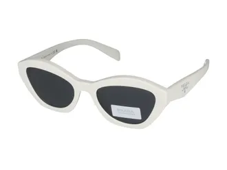 Prada 0PR Acetate Cat-Eye Sunglasses - White