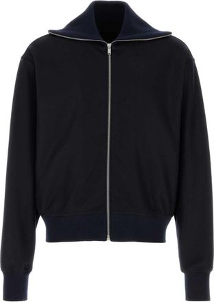 Jil Sander Black Zip-Up Cardigan