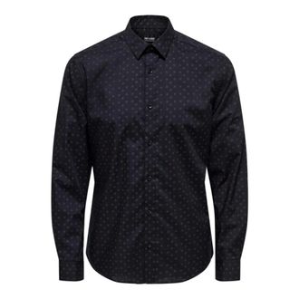 Only & Sons Hombre, Camisas, Azul, Talla: S