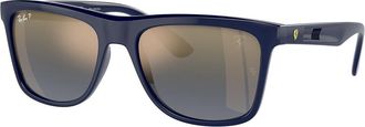 Ray-Ban RB4413M Polarized F688J0 Mens Sunglasses Blue Size 57